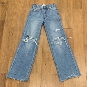 Abound Light Wash Distressed Jeans Size 23